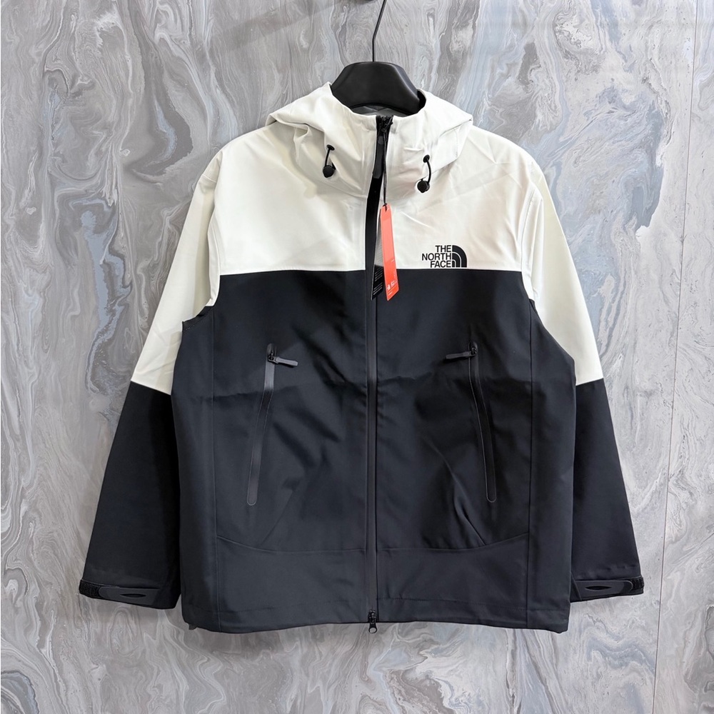 The NorthFace Black and White Waterproof Jacket